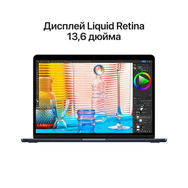MacBook Air 13" «Тёмная ночь» 512гб, 2022г Чип Apple M2, (Для других стран) - фото 8