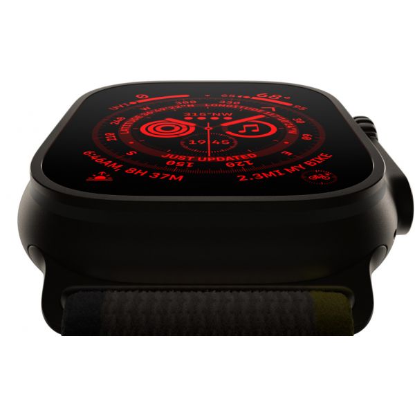 Apple Watch Ultra Корпус из титана • Спортивный браслет Ocean Band "Желтый", 49mm - фото 7