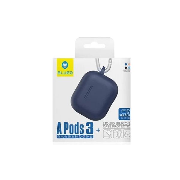 Чехол BlueO для AirPods 3 Soft silicone Темно синий - фото 4