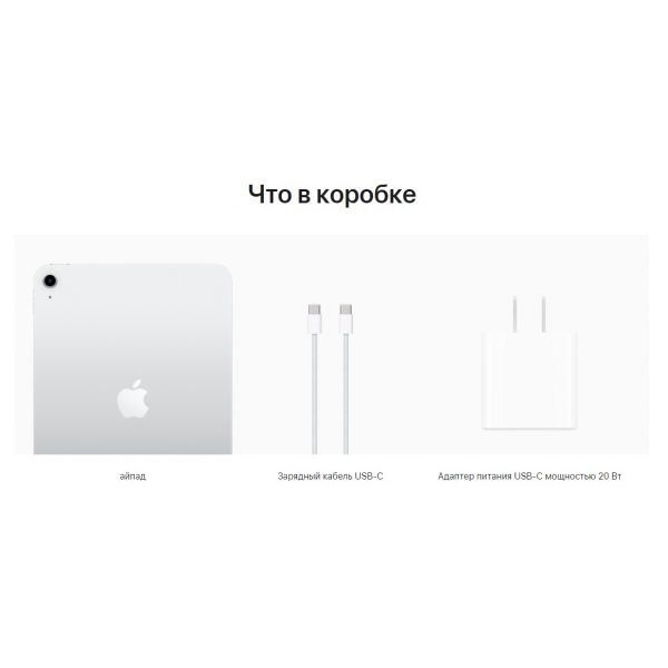 Apple iPad (10th generation) 10.9 Серебристый 256 ГБ Wi-Fi - фото 10