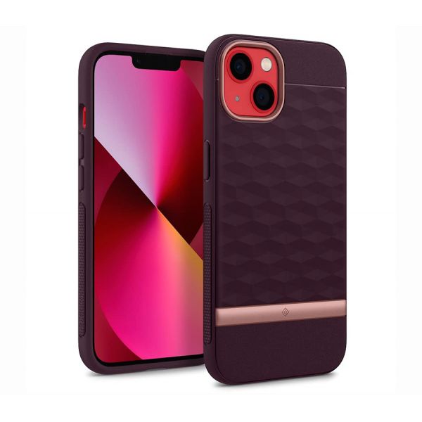 Чехол накладка Spigen CASEOLOGY PARALLAX IPHONE 13 BURGUNDY - фото 1