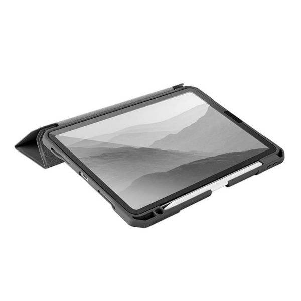 Чехол-книжка Uniq Trexa Anti-microbial для iPad Pro 11, полиуретан / поликарбонат, прозрачный / чёрный - фото 4