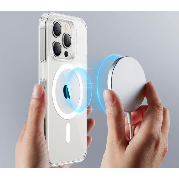 Чехол-накладка Classic Hybrid с MagSafe и HaloLock для iPhone 14 Pro Max, полиуретан (TPU), прозрачный - фото 2