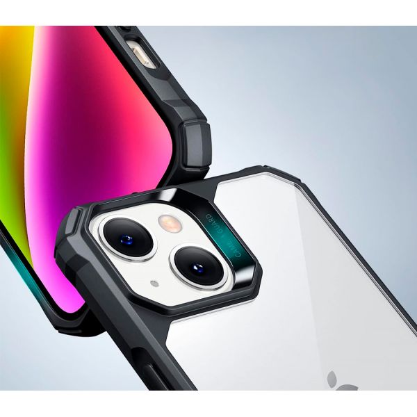 Чехол-накладка ESR Air Armor для iPhone 13/14, полиуретан (TPU), противоударный, чёрный / прозрачный - фото 3