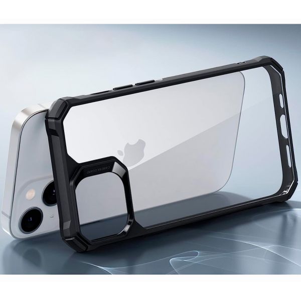 Чехол-накладка ESR Air Armor для iPhone 13/14, полиуретан (TPU), противоударный, чёрный / прозрачный - фото 4