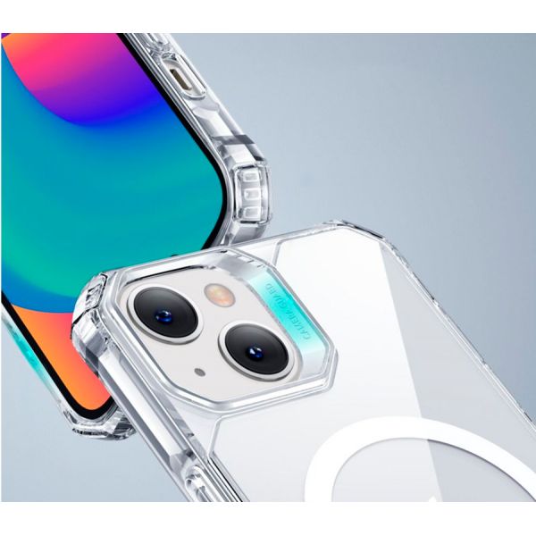 Чехол-накладка Air Armor с MagSafe и HaloLock для iPhone 14 Pro Max, полиуретановый (TPU), противоударный, прозрачный - фото 5