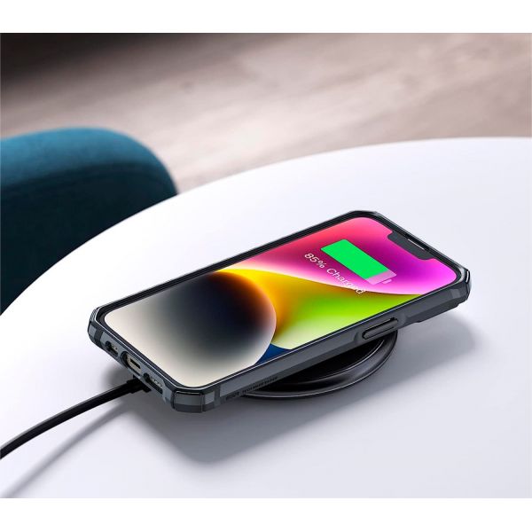 Чехол-накладка ESR Air Armor для iPhone 13/14, полиуретан (TPU), противоударный, чёрный / прозрачный - фото 5