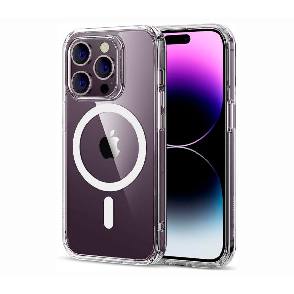 Чехол-накладка ESR Classic Hybrid с MagSafe и HaloLock для iPhone 14 Pro, полиуретан (TPU), прозрачный - фото 1