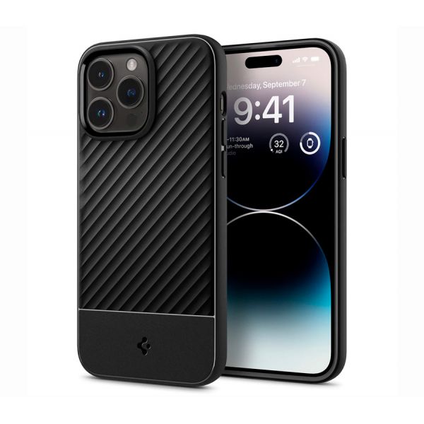 Чехол-накладка Core Armor для iPhone 14 Pro Max, полиуретан (TPU), чёрный - фото 1