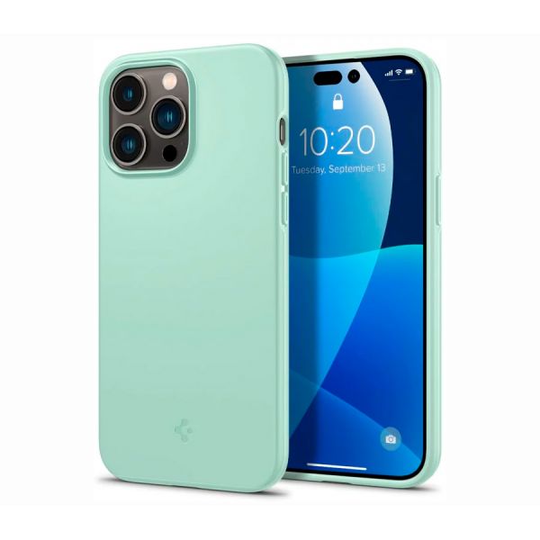 Чехол-накладка Spigen Thin Fit для iPhone 14 Pro, полиуретан (TPU), ультратонкий, (Apple Mint) Салатовый - фото 1