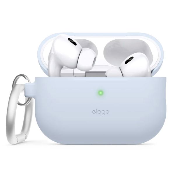 Чехол силиконовый Elago для AirPods Pro Silicone Hang case голубой - фото 1