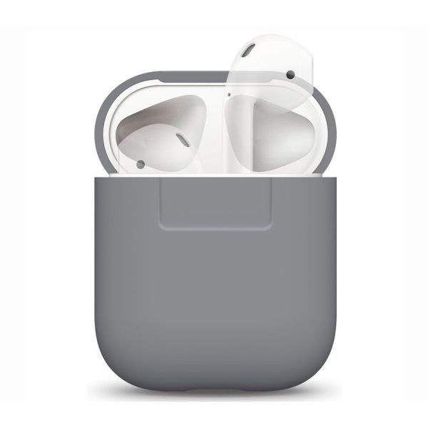 Чехол силиконовый Elago для AirPods Silicone case Средний серый - фото 1
