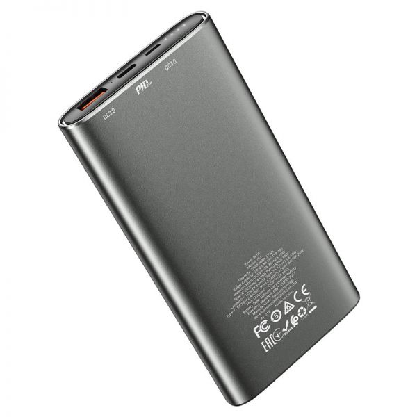 Внешний аккумулятор HOCO J83 Standard PD20W+QC3.0 10000mAh (серый) - фото 3