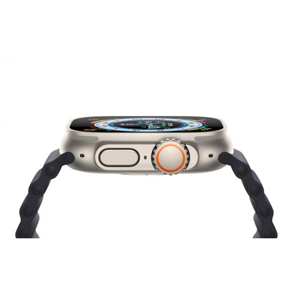 Apple Watch Ultra 2022, 49 мм, корпус из титана, ремешок Trail синий / серый - фото 6