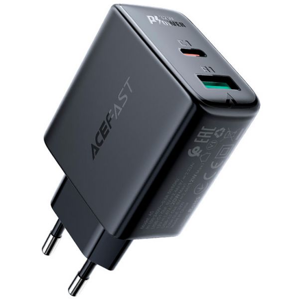 СЗУ ACEFAST A5 PD 32W 2USB (USB-C+USB-A) (черный) - фото 1