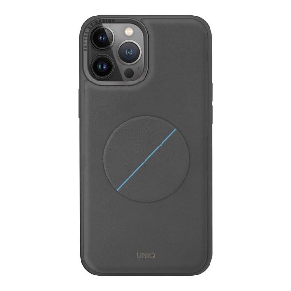 Uniq для iPhone 14 Pro Max чехол NOVO with magnetic grip серый - фото 3