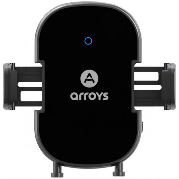 Автодержатель Arroys Vent-W1 Auto, 10 Вт., Qi. в решётку, беспроводная зарядка, чёрный - фото 2