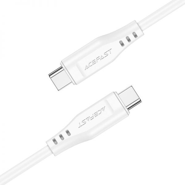 Кабель ACEFAST C3-03 60W Type-C to Type-C 1.2m (белый) - фото 3