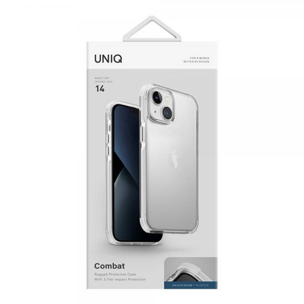 Uniq для iPhone 14 чехол Combat белый - фото 6