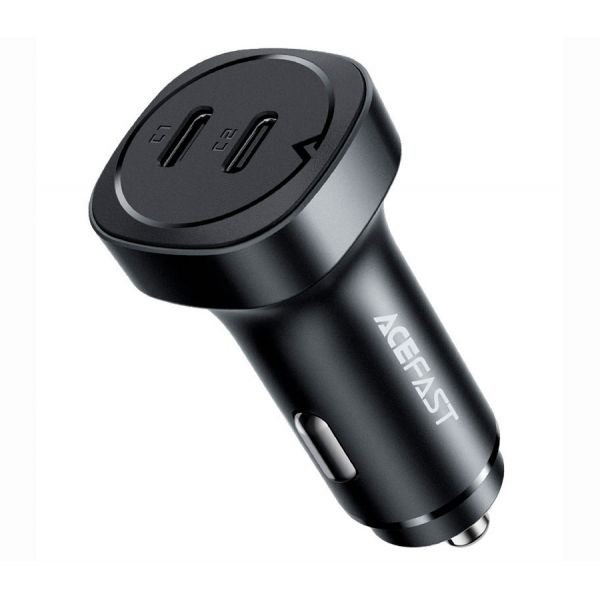 АЗУ Acefast B2, 2USB, 3А, PD+QC4.0, 72Вт (черный) - фото 1