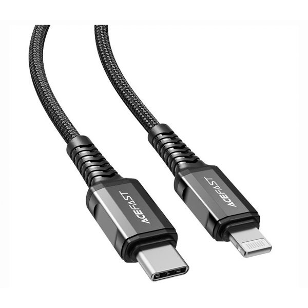 Кабель ACEFAST C1-01 USB-C - Lightning, 1.2m (черный) - фото 1