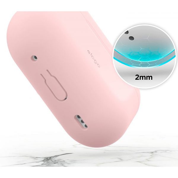 Чехол силиконовый Elago для AirPods Pro 2 чехол Silicone Hang case прекрасный розовый - фото 2