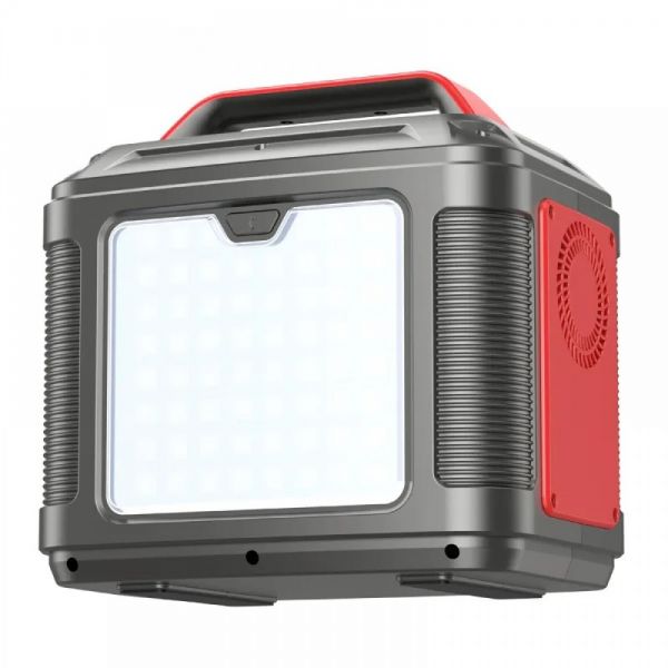 Зарядная станция Hoco DB28 energy storage power bank(EU)(300W) (железо серый+красный) - фото 3