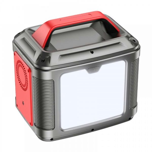 Зарядная станция Hoco DB28 energy storage power bank(EU)(300W) (железо серый+красный) - фото 4