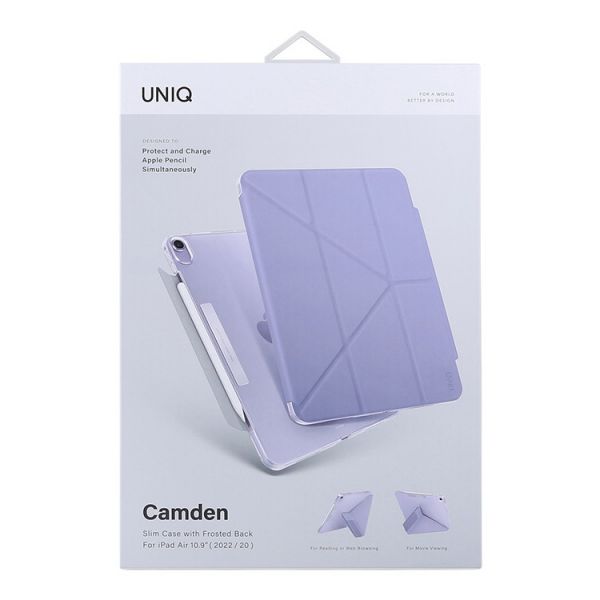 Чехол Uniq для iPad Air 10.9 (2022/20) CAMDEN Anti-microbial Фиолетовый - фото 5