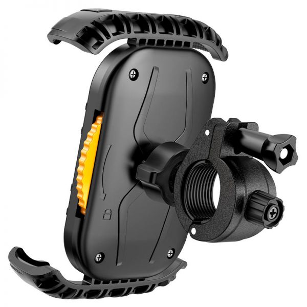 Держатель велосипедный Borofone BH59, Flyover, на руль (черный желтый) - фото 5