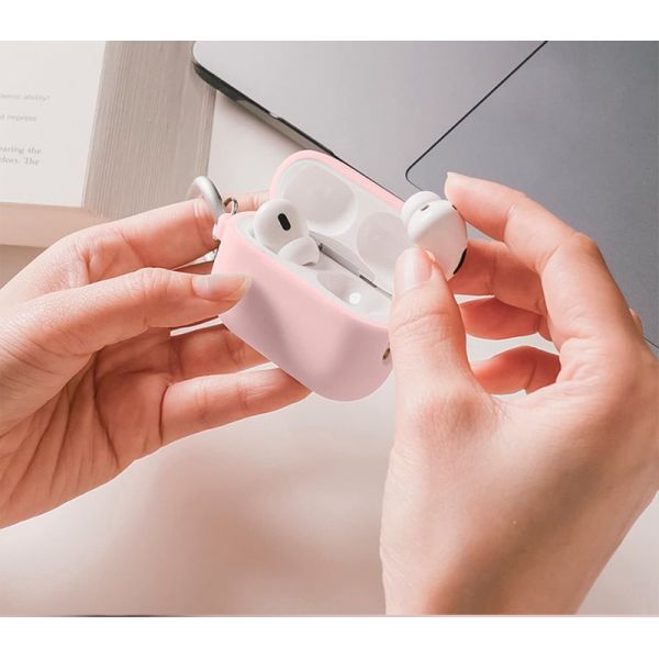Чехол силиконовый Elago для AirPods Pro 2 чехол Silicone Hang case прекрасный розовый - фото 5