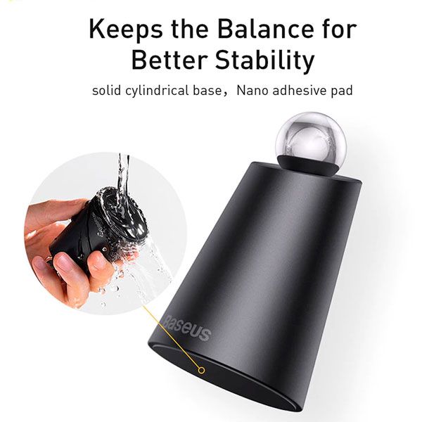 Беспроводное зарядное устройство Baseus Simple Magnetic Stand Wireless Charger, черный - фото 3