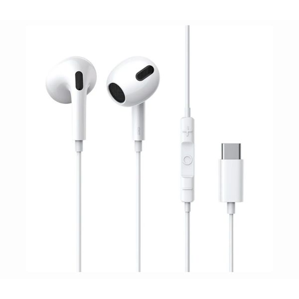 Наушники Baseus Encok C17, разъём USB-C, вкладыши, гарнитура, MFI, белый - фото 1