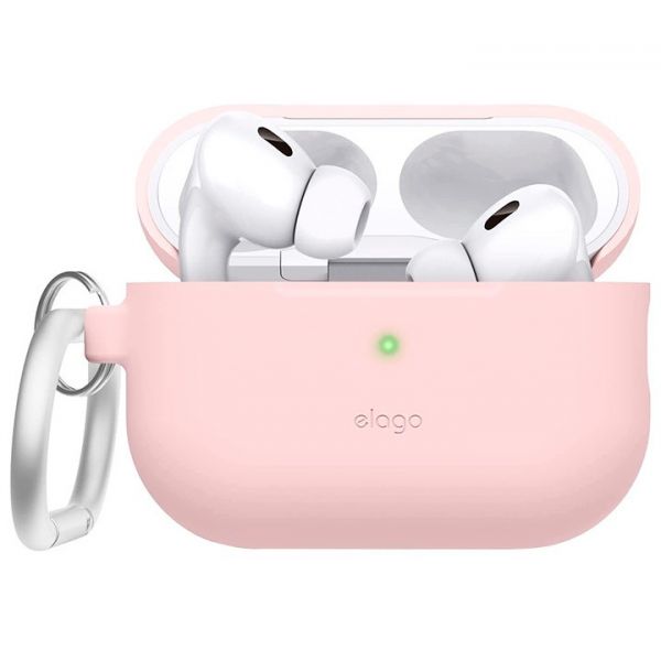 Чехол силиконовый Elago для AirPods Pro 2 чехол Silicone Hang case прекрасный розовый - фото 1