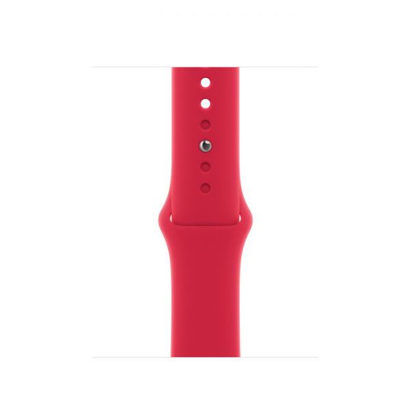 Apple Watch Series 8, 45 мм, алюминиевый корпус (PRODUCT)RED, спортивный ремешок красный (M/L) - фото 5