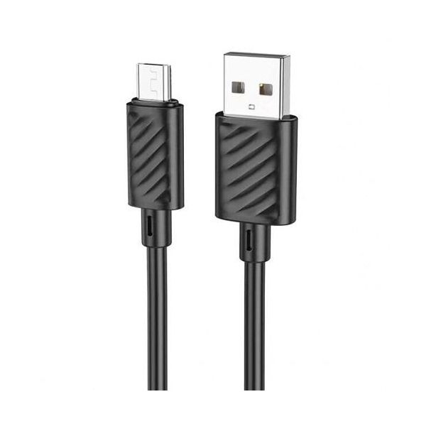 Кабель Hoco X88 с USB-A на MicroUSB, 1 метр, чёрный - фото 1