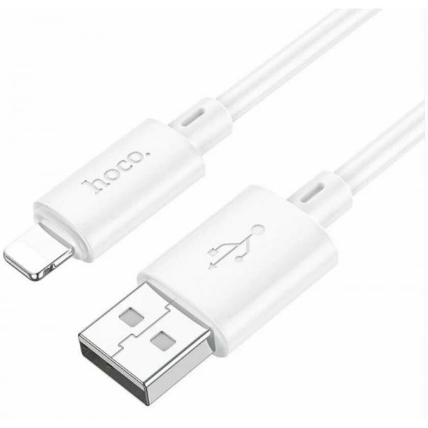 Кабель Hoco X88 с USB-A на Lightning, 1 метр, белый - фото 1