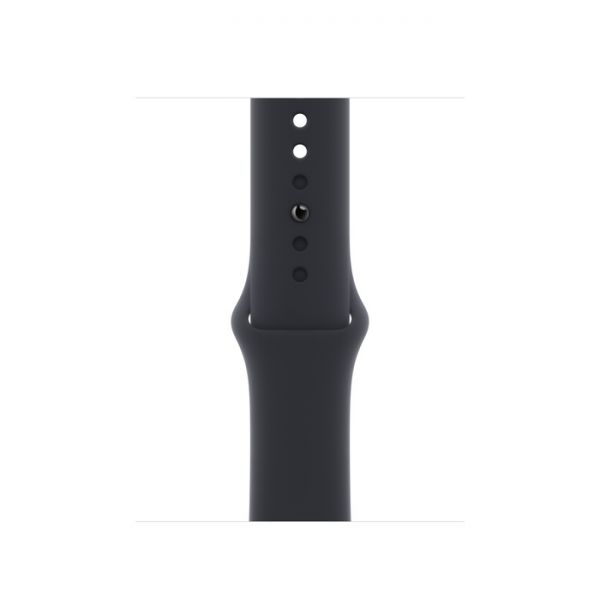 Apple Watch Series 8, 45 мм, алюминиевый корпус «тёмная ночь», спортивный ремешок «тёмная ночь» (M/L) - фото 3