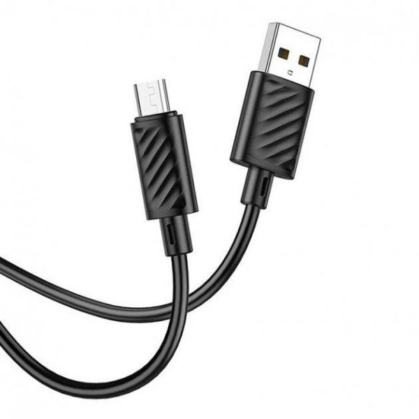 Кабель Hoco X88 с USB-A на MicroUSB, 1 метр, чёрный - фото 2Кабель Hoco X88 с USB-A на MicroUSB, 1 метр, чёрный - фото