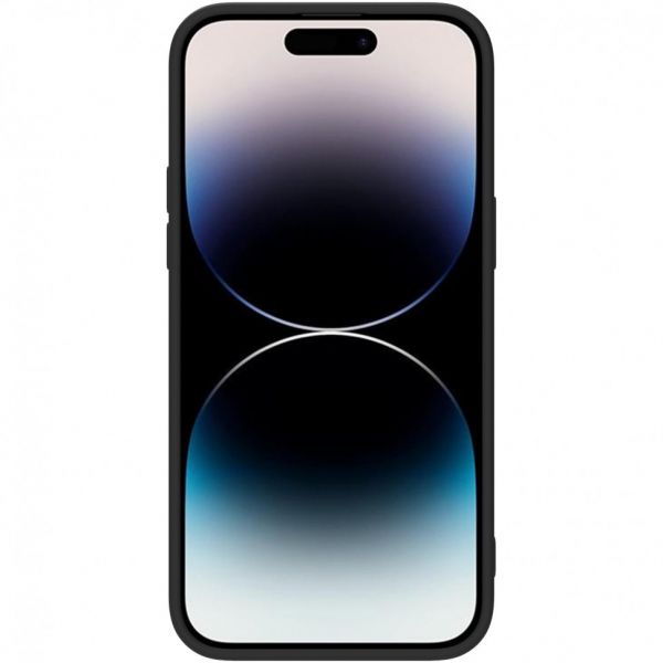 Чехол Nillkin для iPhone 14 Pro Max CamShield Silky Магнитный Силикон Элегантный черный - фото 4