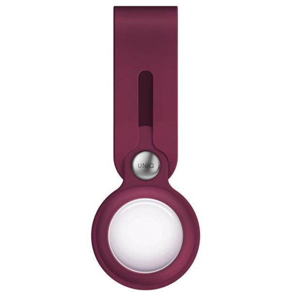 Чехол Uniq для Apple AirTag Vencer Силикон темно-бордово-красный - фото 3