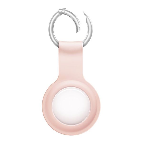 Чехол Uniq для Apple AirTag Lino Liquid силиконовый розовый - фото 3