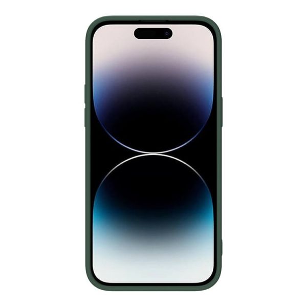 Чехол Nillkin для iPhone 14 Pro CamShield Silky Magnetic Silicone Туманно-зеленый - фото 3