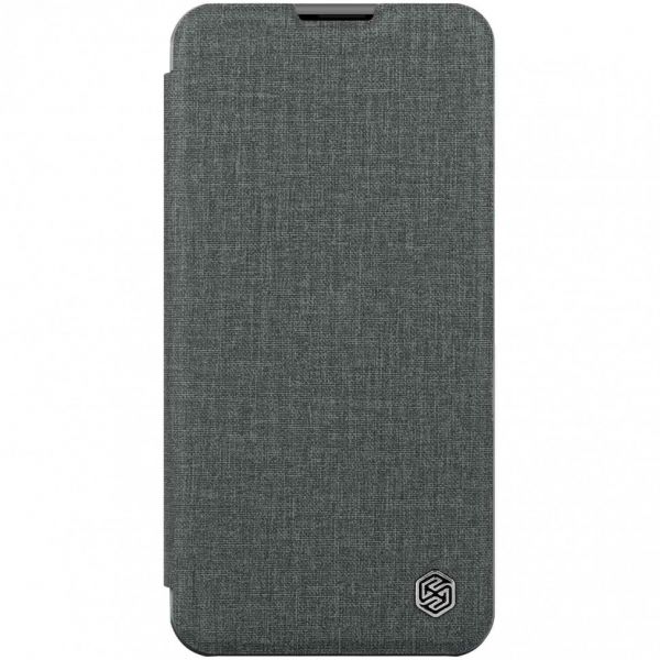 Чехол Nillkin для iPhone 14 Pro Max QIN Pro (Cloth) Книжный шрифт Серый - фото 4