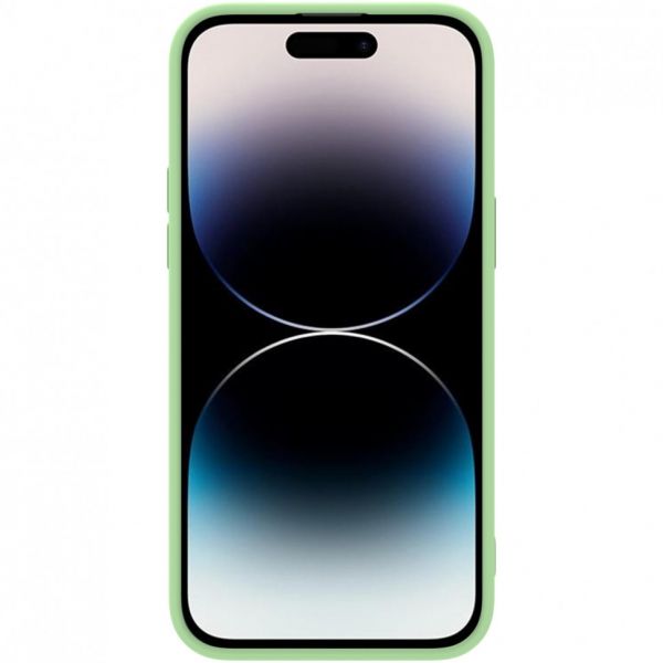 Чехол Nillkin для iPhone 14 Pro CamShield Silky Magnetic Silicone Мятно-зеленый - фото 4