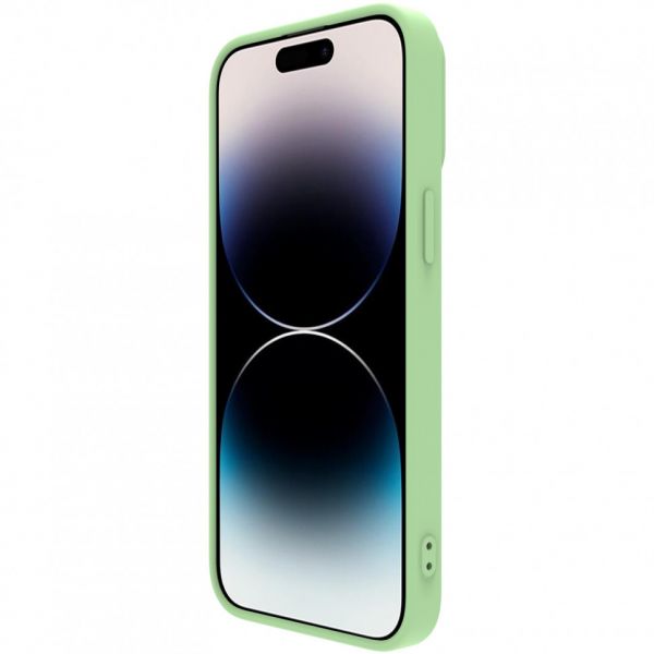 Чехол Nillkin для iPhone 14 Pro CamShield Silky Magnetic Silicone Мятно-зеленый - фото 5