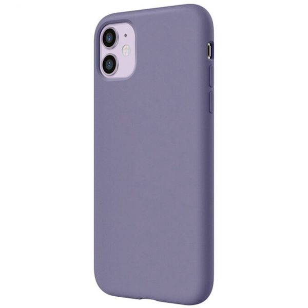 Чехол Elago для iPhone 11 Soft silicone case Lavender Grey - фото 1