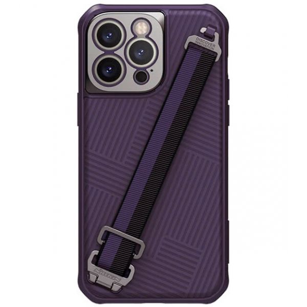 Чехол Nillkin для iPhone 14 Pro Max Ремешок Темно-фиолетовый - фото 1
