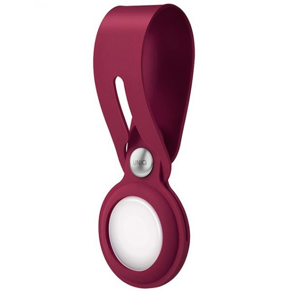 Чехол Uniq для Apple AirTag Vencer Силикон темно-бордово-красный - фото 1