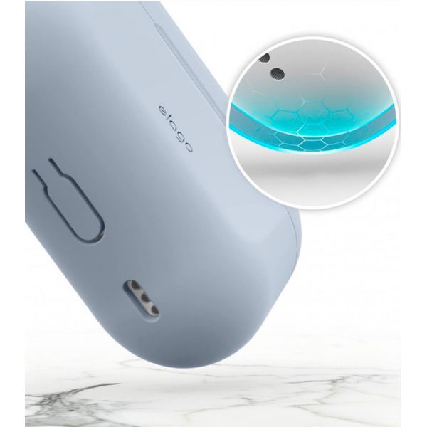 Чехол силиконовый Elago для AirPods Pro 2 чехол Silicone case Светло-синий - фото 2